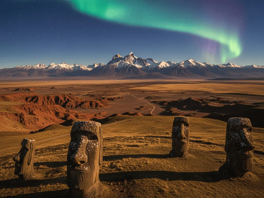 Argentina, Peru, Uskršnje ostrvo, Čile image