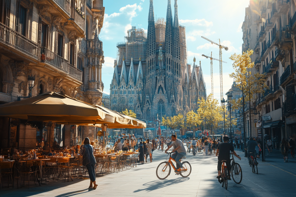 Otkrij Barselonu kroz arhitekturu, plaže, lokalnu hranu i vibrantnu atmosferu noćnog života. Poseti Sagrada Família, Park Güell, restorane i klubove.